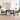 Set mobilier de exterior, 5 piese, negru, ratan PVC