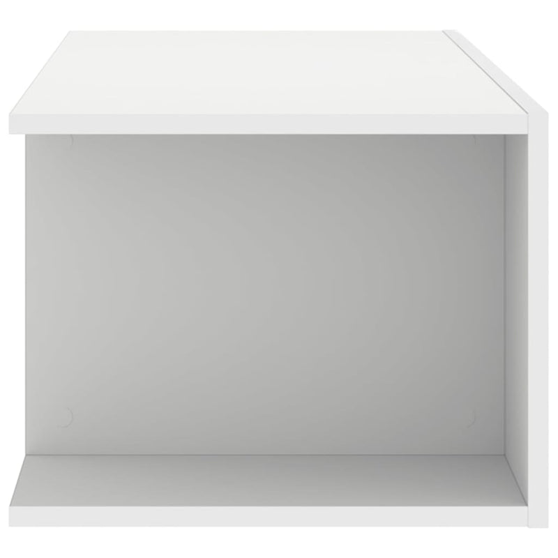Comodă TV cu lumini LED, alb, 90x39x30 cm