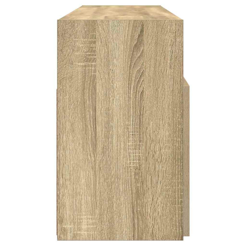 Comodă TV cu lumini LED, stejar sonoma, 120x30x50 cm