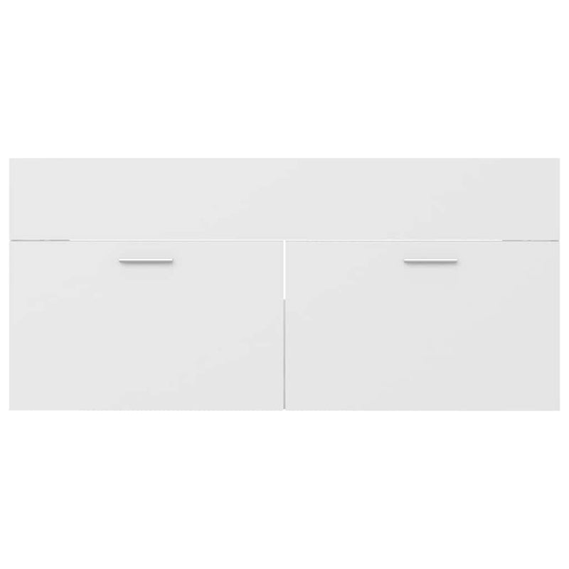 Dulap pentru chiuvetă, alb, 100x38,5x46 cm, PAL