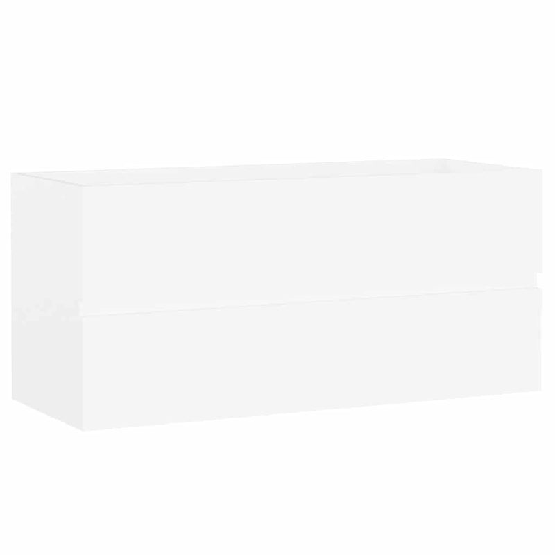 Dulap de chiuvetă, alb, 100x38,5x45 cm, PAL