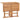 Set mobilier de exterior pliabil, 5 piese, lemn masiv de tec