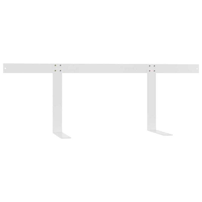 Spătar pentru canapea din paleți, alb, 110 cm, fier