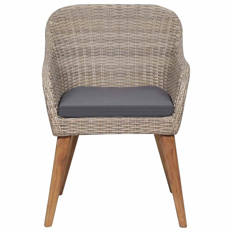 Set mobilier de grădină, 7 piese, poliratan