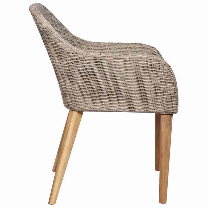 Set mobilier de grădină, 7 piese, poliratan