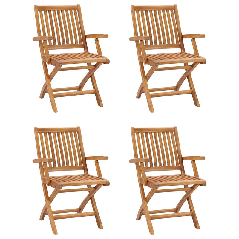 Set de masă pentru grădină, 5 piese, lemn masiv de tec