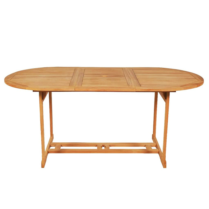 Set mobilier de grădină, 9 piese, lemn masiv de tec