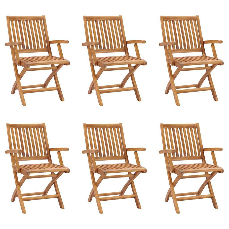 Set mobilier de grădină, 7 piese, lemn masiv de tec