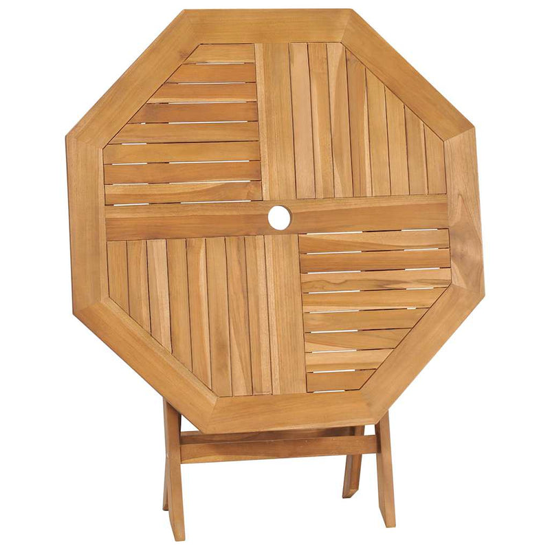 Set mobilier de grădină, 5 piese, lemn masiv de tec
