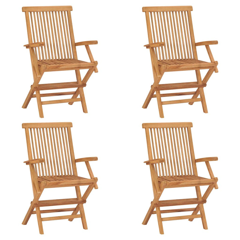 Set mobilier de grădină, 5 piese, lemn masiv de tec
