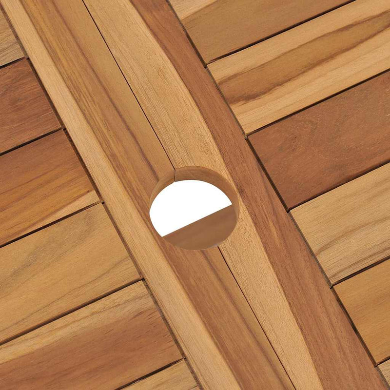 Set mobilier grădină, 7 piese, lemn masiv de tec