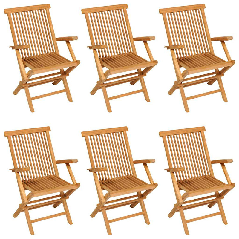 Set mobilier grădină, 7 piese, lemn masiv de tec