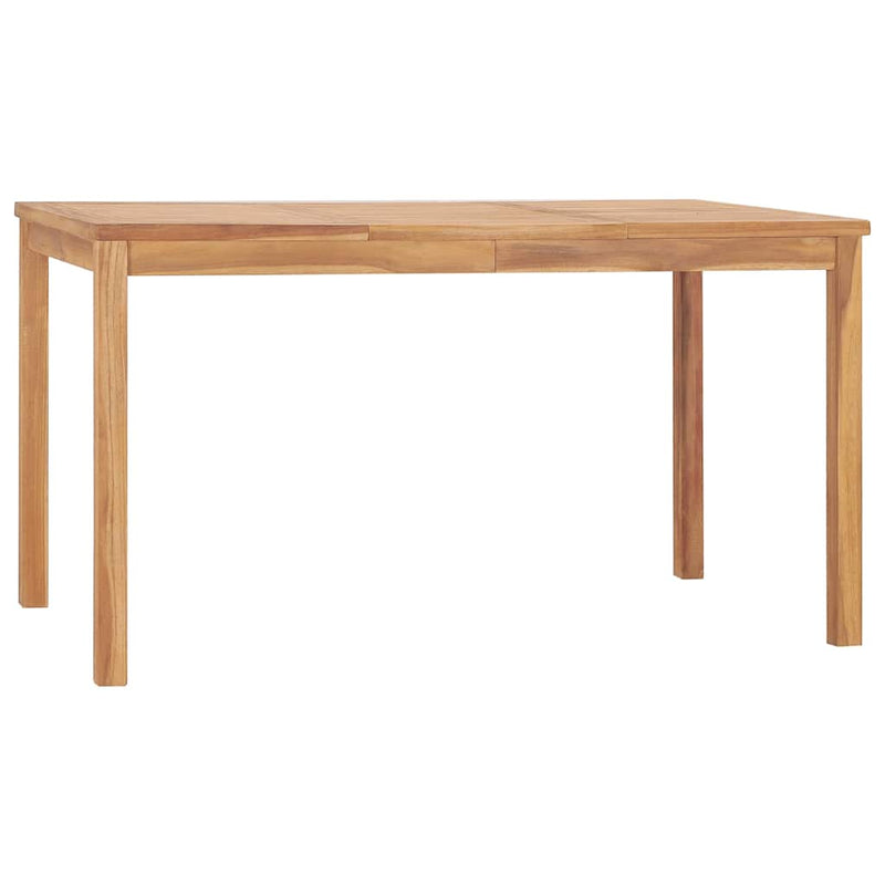 Set de mobilier de grădină cu 5 piese, 140x80 cm, lemn masiv de tec