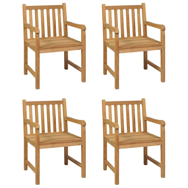Set de mobilier de grădină cu 5 piese, 160x80 cm, lemn masiv de tec