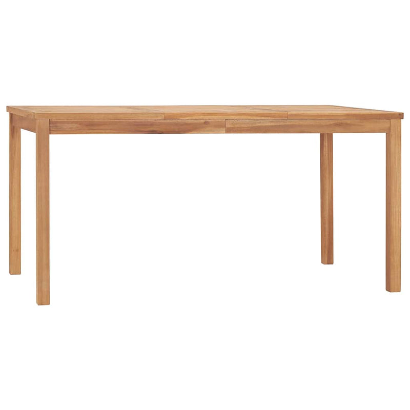 Set de mobilier de grădină cu 5 piese, 160x80 cm, lemn masiv de tec