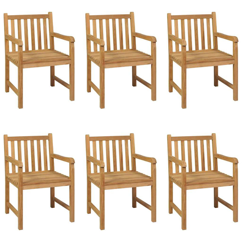 Set de mobilier de grădină cu 7 piese, 200x100 cm, lemn masiv de tec