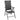Set mobilier de grădină, 7 piese, negru