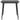 Set mobilier de grădină, 3 piese, negru