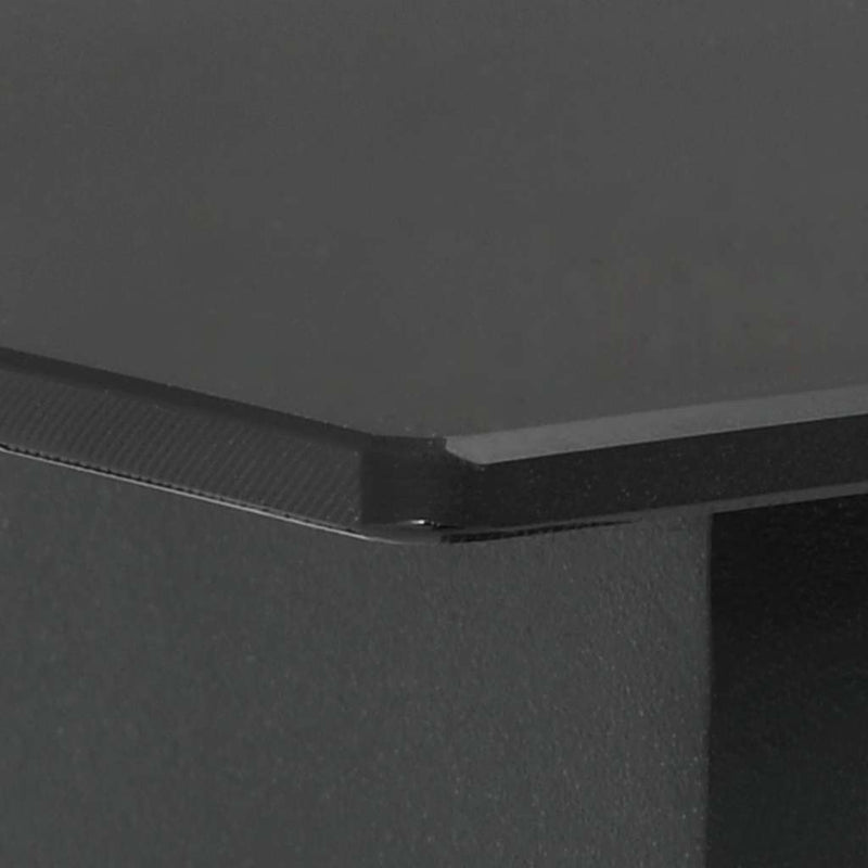 Set mobilier de grădină, 3 piese, negru