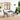 Set mobilier de grădină, 3 piese, negru