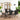 Set mobilier de grădină, 7 piese, negru și maro