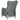 Set mobilier de exterior cu perne 9 piese gri deschis poliratan