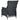 Set mobilier exterior cu perne, 9 piese, gri închis, poliratan
