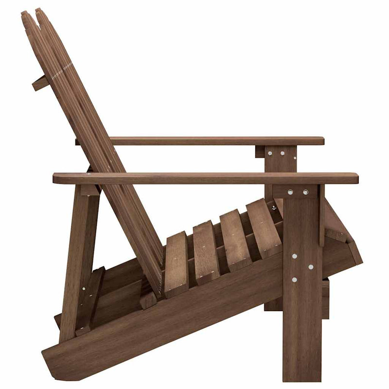Scaun de grădină Adirondack cu 2 locuri, maro, lemn de brad