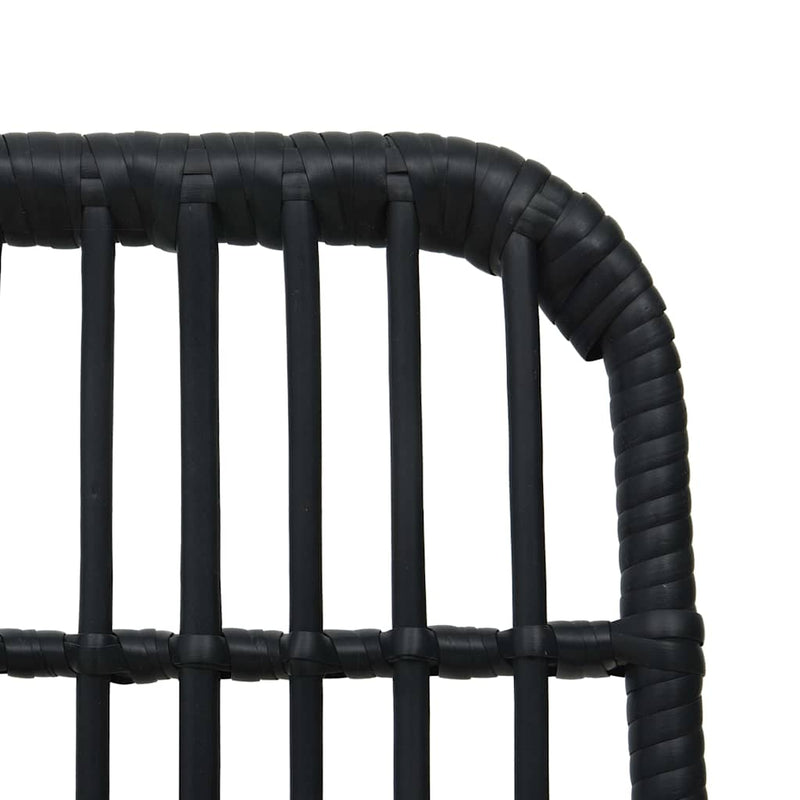 Set mobilier de exterior, 3 piese, poliratan și sticlă