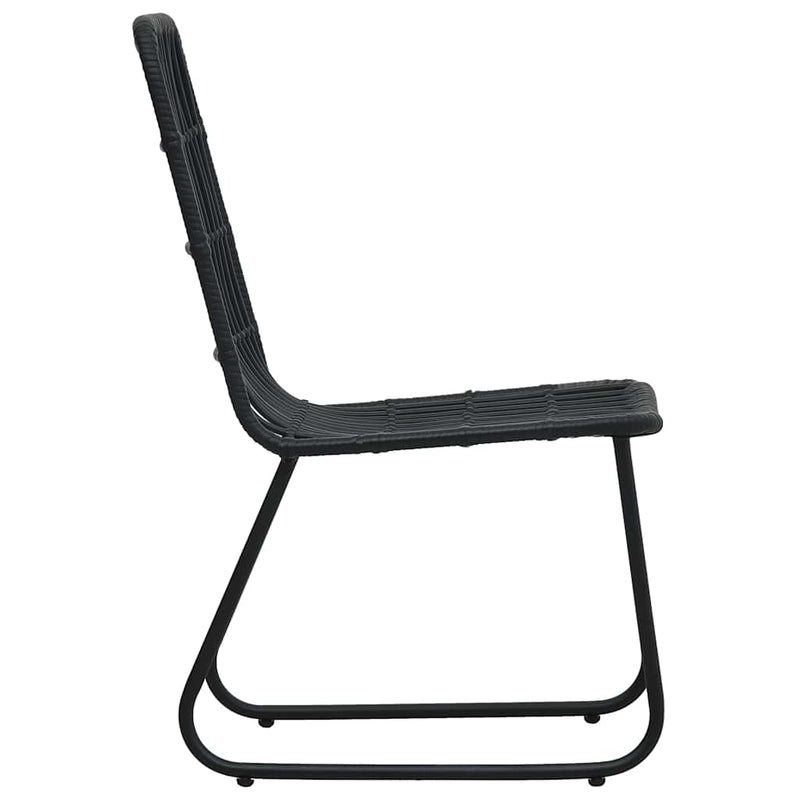 Set mobilier de exterior, 7 piese, poliratan și sticlă