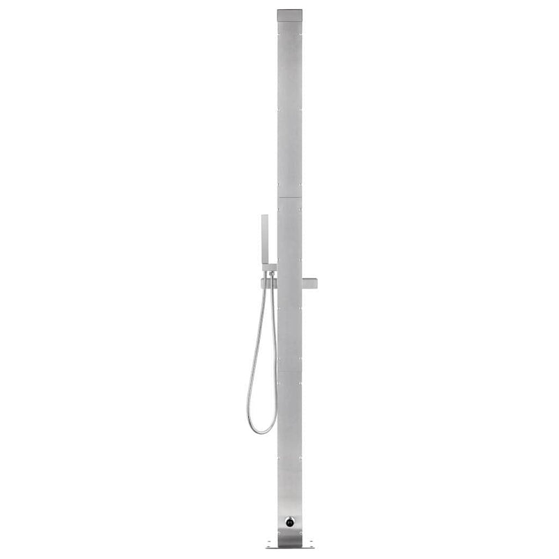 Duș pentru grădină, 220 cm, oțel inoxidabil