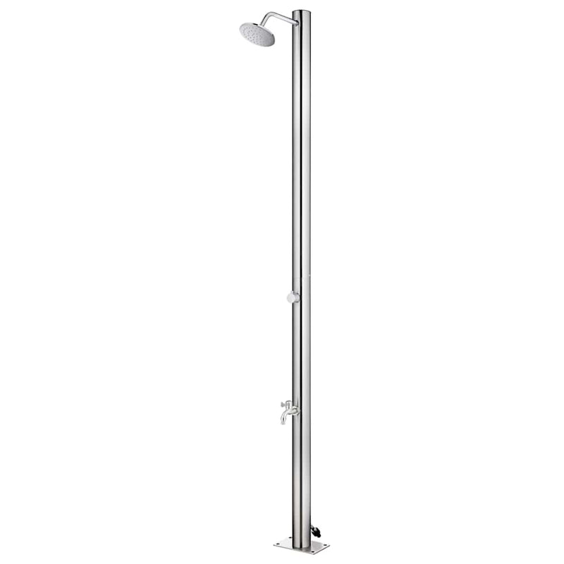 Duș pentru grădină, 215 cm, oțel inoxidabil