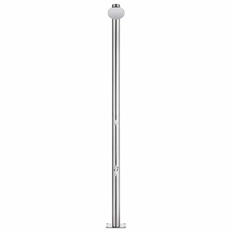 Duș pentru grădină, 215 cm, oțel inoxidabil