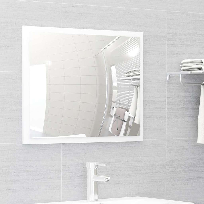 Set mobilier de baie, 2 piese, alb, PAL