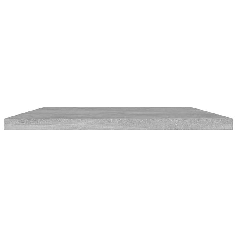 Plăci bibliotecă, 4 buc., gri beton, 60 x 20 x 1,5 cm, PAL