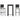 Set bar de exterior, cu perne, 3 piese, negru, poliratan