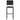 Set bar de exterior, cu perne, 3 piese, negru, poliratan