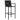 Set mobilier bar de grădină, 5 piese, negru