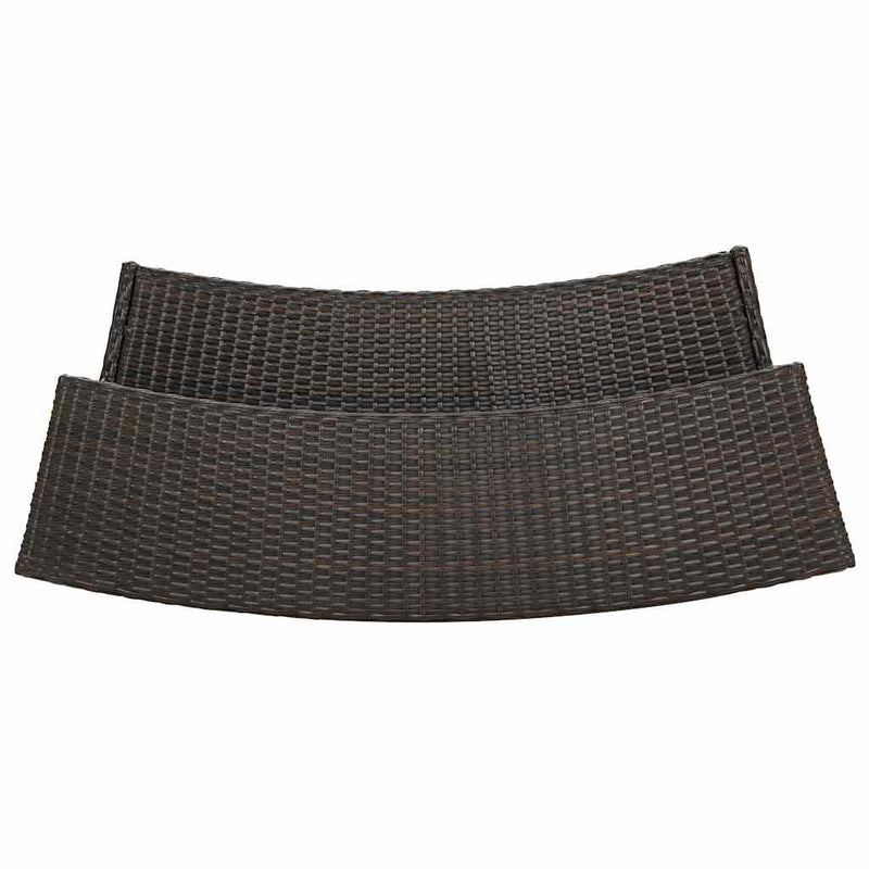 Set mobilier bar de grădină cu perne, 5 piese, maro