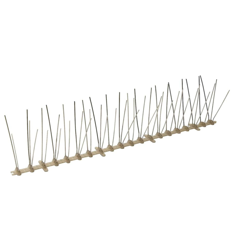 Set bandă cu țepi antipăsări cu 5 rânduri, 6 buc., plastic, 3 m