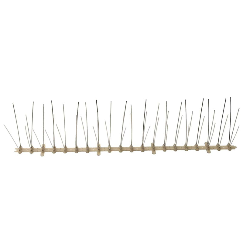 Set bandă cu țepi antipăsări cu 5 rânduri, 6 buc., plastic, 3 m