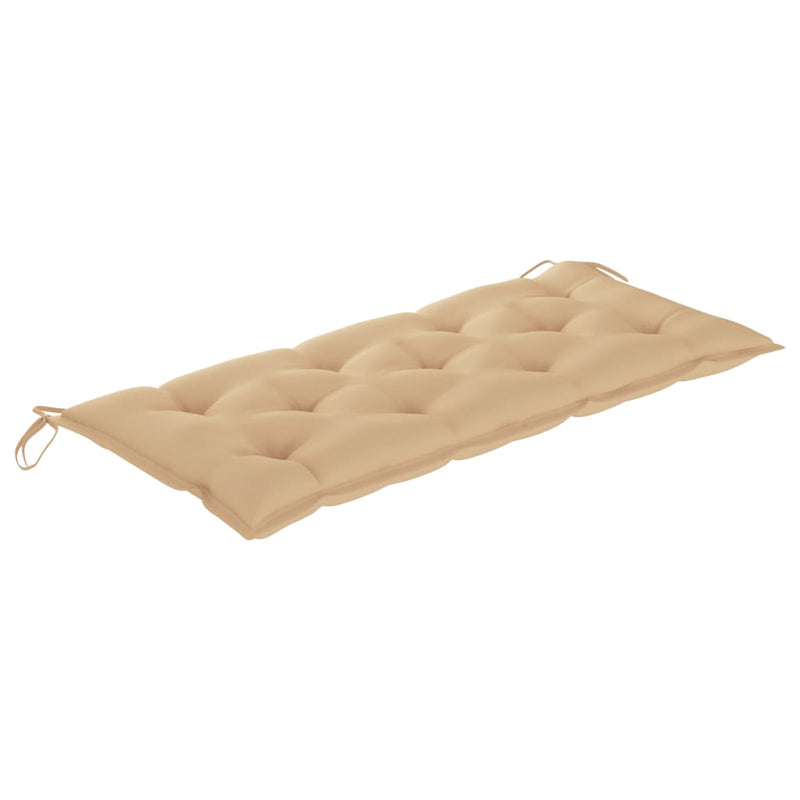 Bancă de grădină cu pernă, 120 cm, lemn masiv de acacia