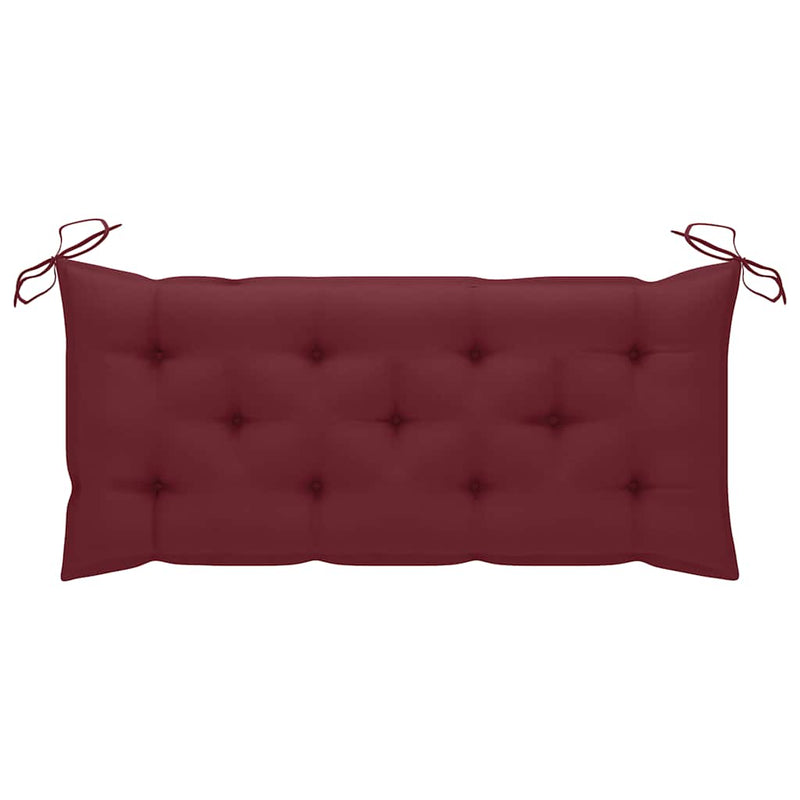 Bancă de grădină cu pernă, 120 cm, bambus