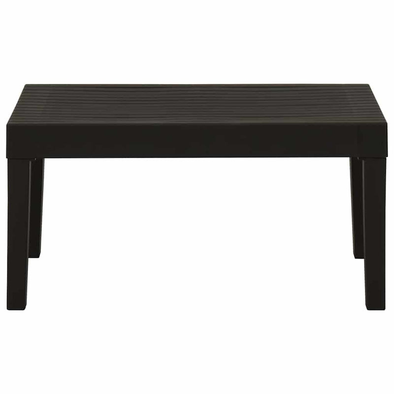Set mobilier de grădină cu perne, 3 piese, gri, plastic
