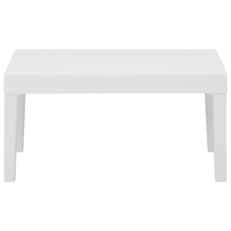 Set mobilier de grădină cu perne, 6 piese, alb, plastic
