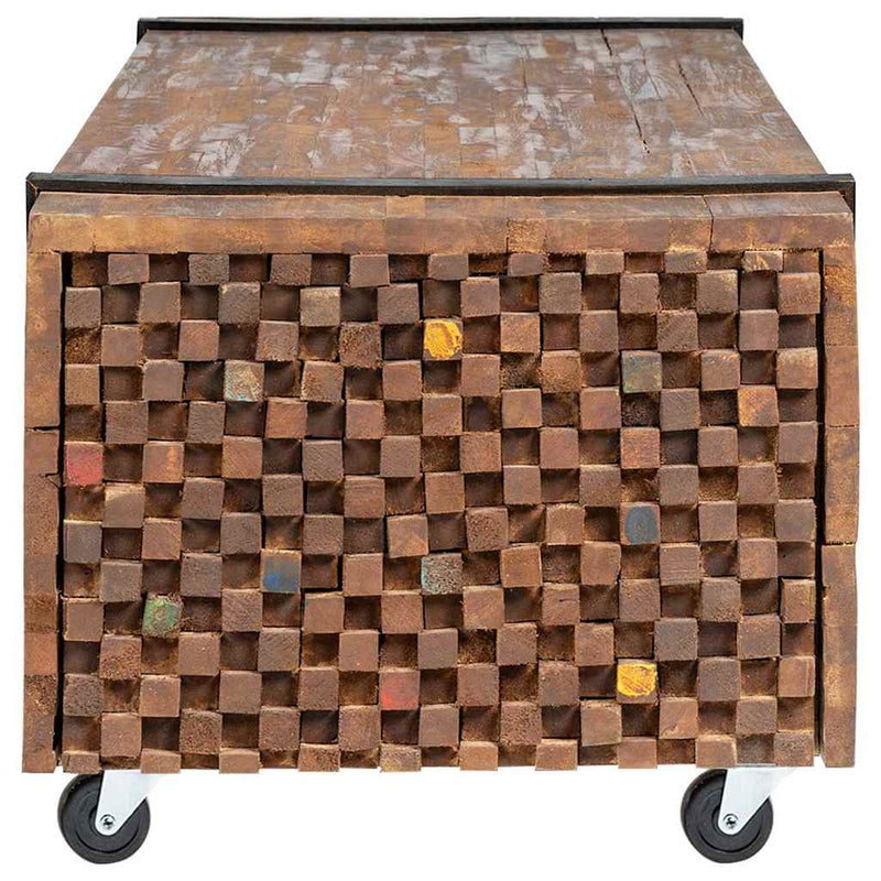 Măsuță de cafea, 110x45x38 cm, lemn masiv de tec