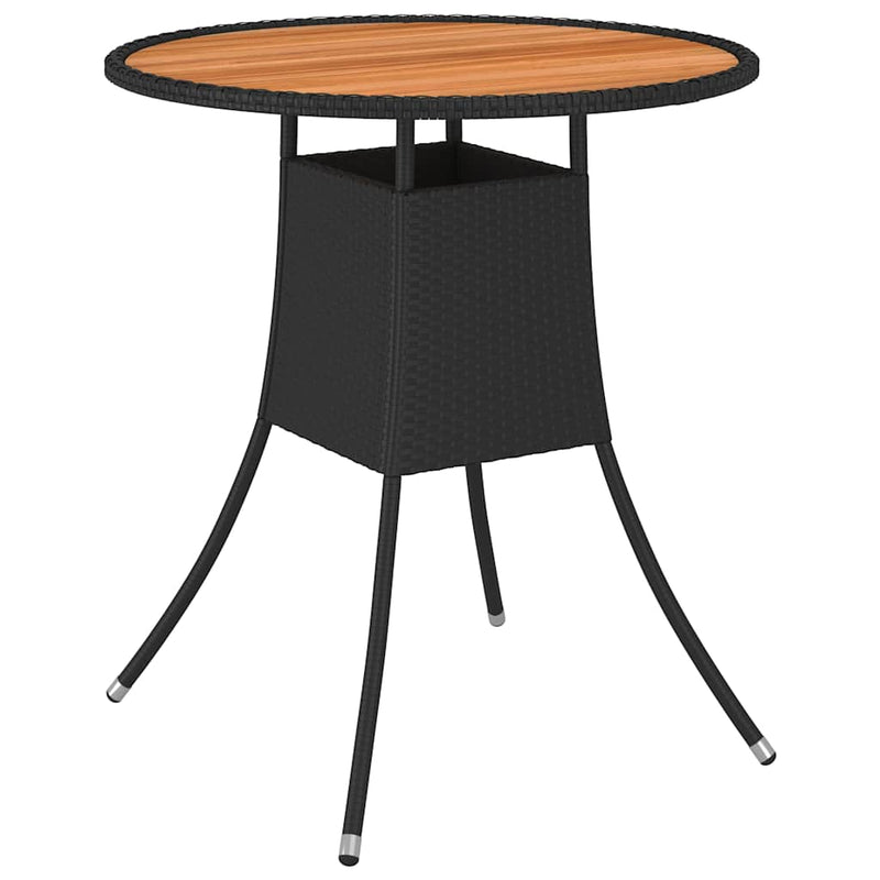 Set mobilier de grădină cu perne, 5 piese, negru, poliratan