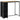 Set mobilier bar de grădină cu perne, 5 piese, negru, poliratan