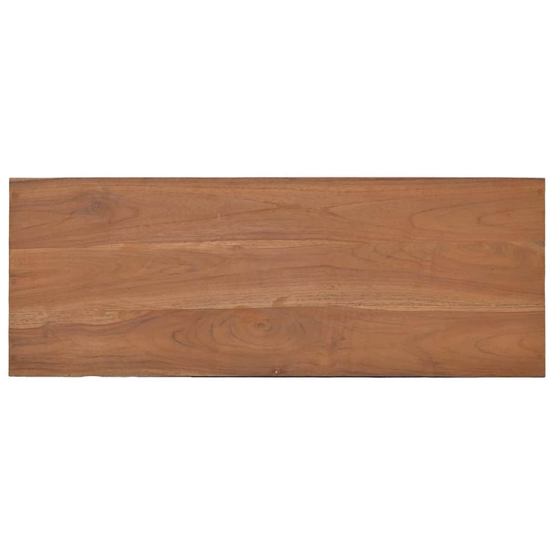 Masă consolă, 80x30x80 cm, lemn masiv de tec
