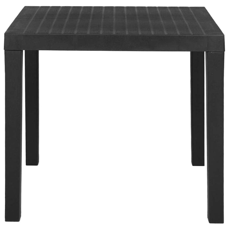 Masă de grădină, gri, 79x65x72 cm, plastic